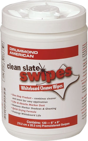 Clean Slate Swipes Whiteboard Cleaner Wipes 120Pcs – Lawson Products