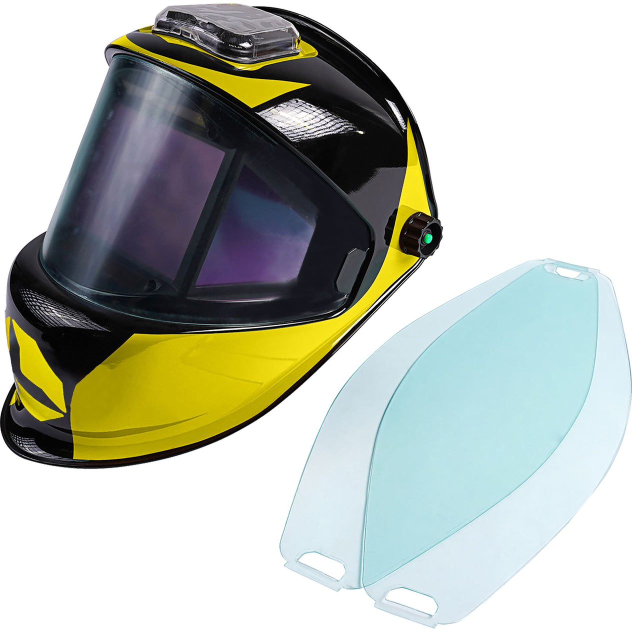 auto darkening motorcycle helmets Auto-Darkening Panoramic View Welding Helmet