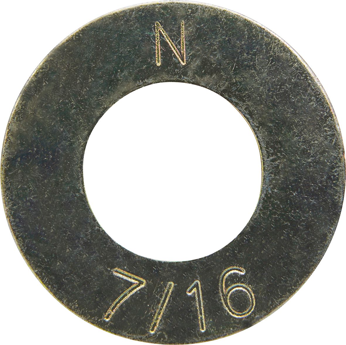 thumbnail image 2 of Redding Fasteners 3/8" SAE Flat Washers - Grade 8, Thru-Hardened, Yellow Zinc - Qty 250 2 of 4