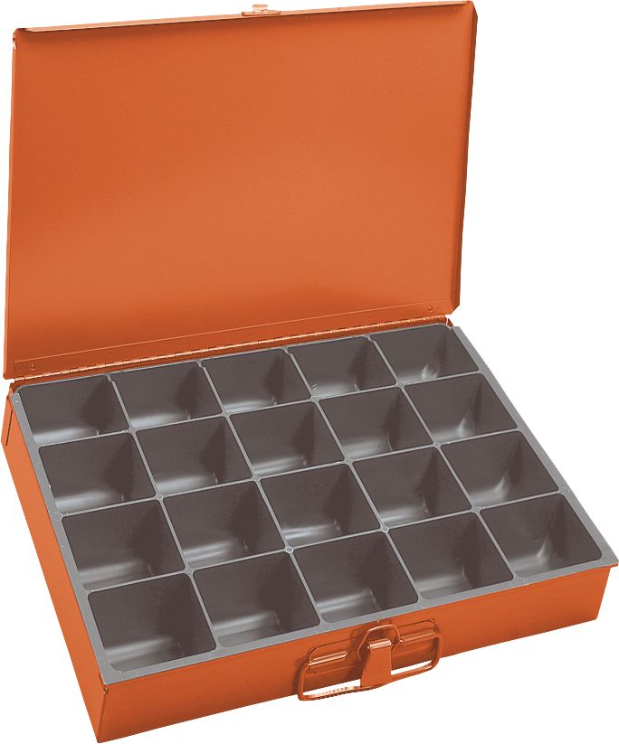 Compartmental Drawer 20 Compartment Drawer Plastic Orange 18