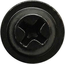 Phillips Round Washer Head Sheet Metal Screw #8, Phillips Round Washer Head Sheet Metal Screw, Steel, Black Oxide