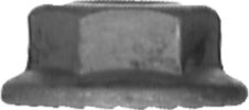Spinlock Flange Nut Steel M8-1.25 19mm, Spinlock Flange Nut, Steel, Phosphate, Black, M8-1.25 Thread Size, 13mm Across Flats