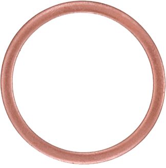 Copper Drain Plug Gasket/Sealing Ring M24 x M29, Copper Drain Plug Gasket and Sealing Ring, M24 ID x M29 OD, 2mm Thickness