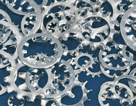 Shakeproof Lock Washer Assortment Bright Zinc Steel #6-3/4in