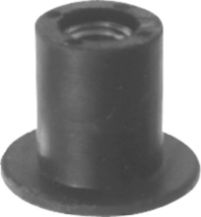 Seal-Tite Blind Well Nut 1/4-20, Seal-Tite Blind Neoprene Captive Brass Well Nut for GM, 1/4-20 Thread Size, Fits 1/2