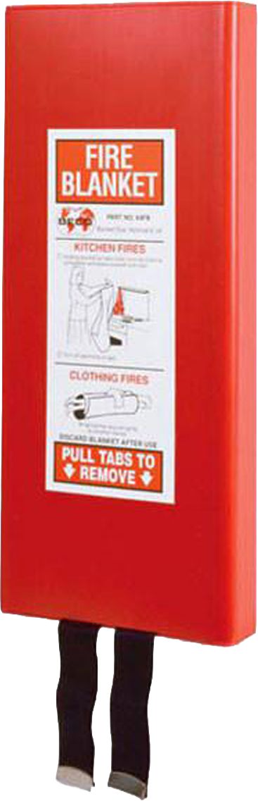 Fire Blanket Cabinet,  Fire Blanket Cabinet (Tub Only), High-Impact ABS Cabinet, Red<br> Note: Clear Cover Sold Separately