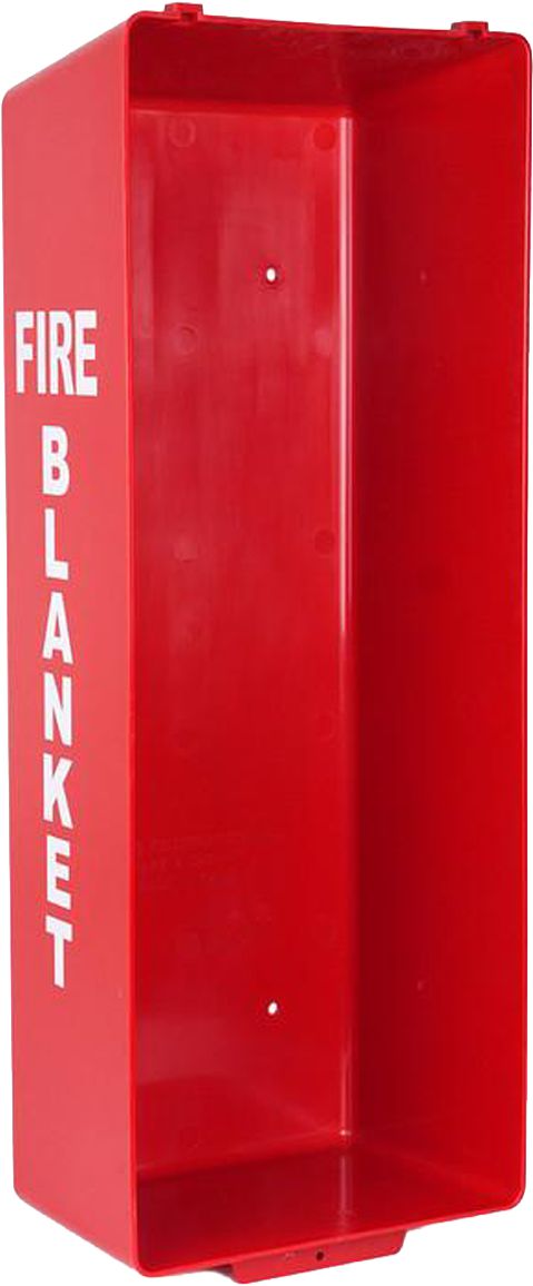 Fire Blanket Cabinet,  Fire Blanket Cabinet (Tub Only), High-Impact ABS Cabinet, Red<br> Note: Clear Cover Sold Separately