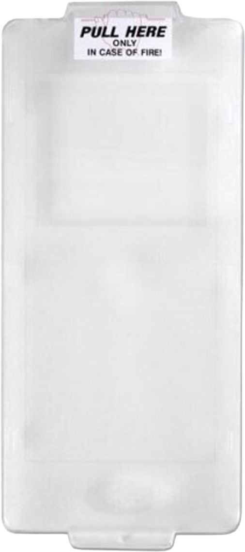 Fire Blanket Cabinet Cover, Clear with 