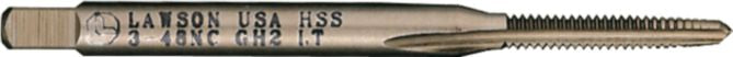 HSS Spiral Point Hand Tap 3/4-16, Spiral Point Hand Tap, High Speed Steel, 3 Flute, 3/4-16, 2
