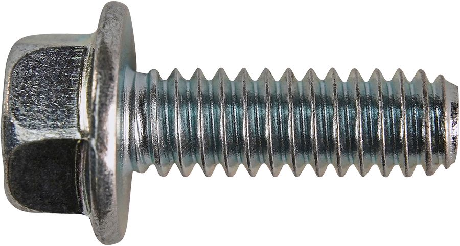 Bulloni a flangia esagonale M8-1.25 x 20mm, in acciaio inox 18-8 (A2-70), completamente filettati, 10 pezzi