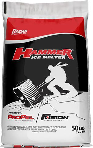 Hammer Ice Melt Bulk 50lb Bag, Hammer Ice Melt 50lb Bag 50 per skid