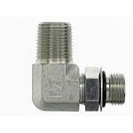 Hydraulic Adapters, 90° Elbow, Male SAE ORB X Male NPTF – Lawson Products