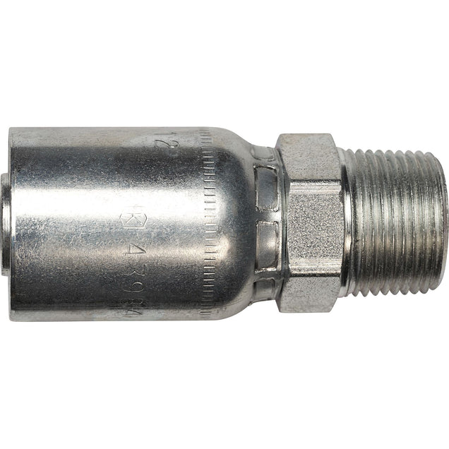 1/2 Hydraulic Hose Fitting with Male NPT (E-Series 2-Wire Hoses 1/2 Hydraulic Hose Fitting with Male NPT (E-Series 2-Wire Hoses