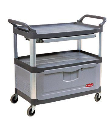 Instrument Cart with Lockable Doors and Sliding Drawers – Lawson Products