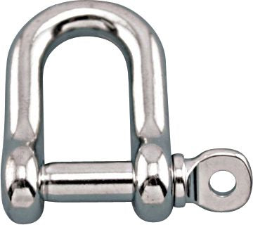 Screw Pin Straight Shackle, Stainless Steel, 7/8
