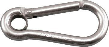 Spring Link, Eye with Key Lock, Stainless Steel, 3/16