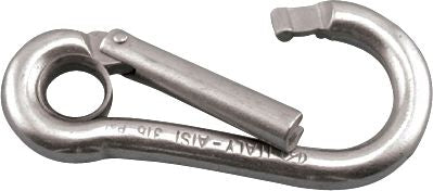 Spring Link, Eye with Gate, Stainless Steel, 5/16