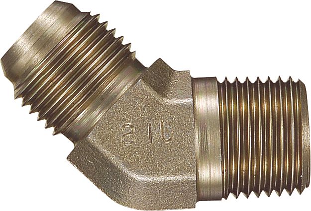 Hydraulic Adapters, 45° Elbow, Male JIS X Male BSPT – Lawson Products