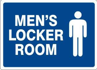Men’s Locker Room Label With Picto, Adhesive Vinyl – Lawson Products