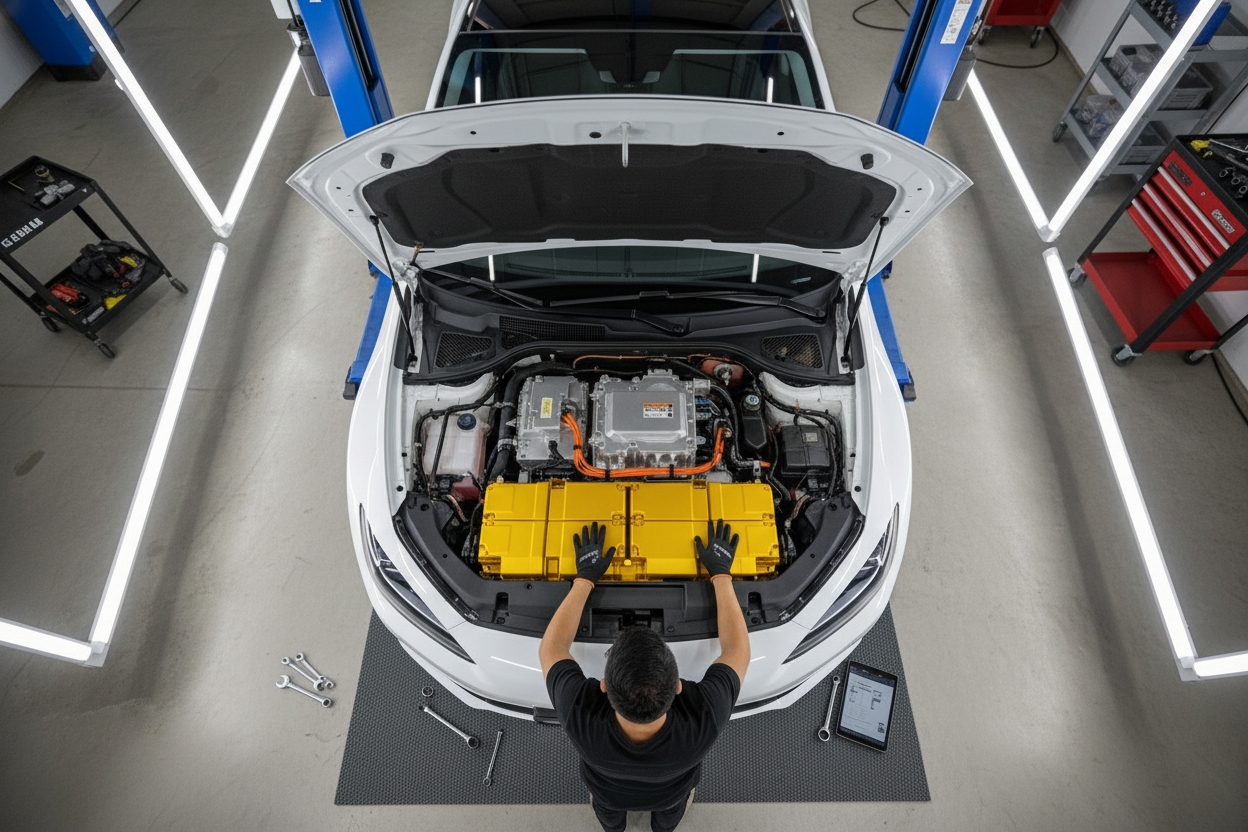 Can you make the blue engine and the blue beams yellow?