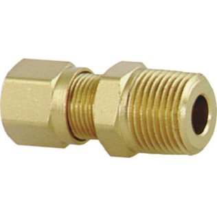  DOT Compression Connector Male Brass 1/2 x 3/8" - 84271