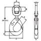 CM® Bushing Swivel Style Latchlok Hook, Grade 100, 9/32", 4,300 lb WLL - 1429756